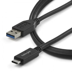 StarTech.com Câble de Charge USB-A vers USB-C de 1m, USB 10Gbps, Charge et Synchronisation, 3A, Certifié USB-IF - Cordon de C