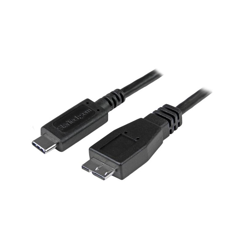 StarTech.com Câble USB-C vers Micro USB-B de 1m, USB 10Gbps, Cordon de Données, 3A, Câble de Transfert de Données USB C ver