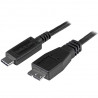 StarTech.com Câble USB-C vers Micro USB-B de 1m, USB 10Gbps, Cordon de Données, 3A, Câble de Transfert de Données USB C ver