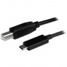 StarTech.com Câble USB-B vers USB-C de 1m, Câble de Transfert de Données, USB 2.0, USB-C