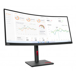 Lenovo ThinkVision T34w-30 LED display 86,4 cm (34") 3440 x 1440 pixels Wide Quad HD Noir