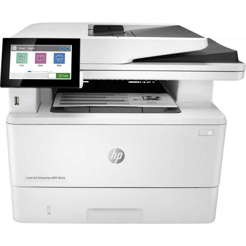 HP LaserJet Enterprise MFP M430f, Black and white, Printer for Business, Print, copy, scan, fax, 50-sheet ADF Two-sided printin