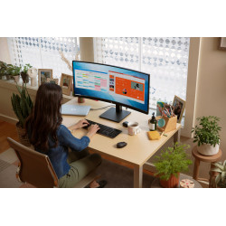 HP P34hc G4 computer monitor 86.4 cm (34") 3440 x 1440 pixels Quad HD LED Black