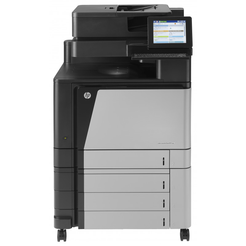 HP Color LaserJet Enterprise Flow MFP M880z, Print, copy, scan, fax, 200-sheet ADF Front-facing USB printing Scan to email/PDF 