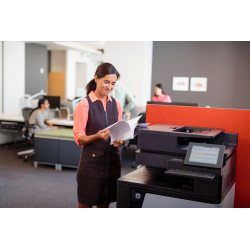 HP Color LaserJet Enterprise Flow MFP M880z, Print, copy, scan, fax, 200-sheet ADF Front-facing USB printing Scan to email/PDF 