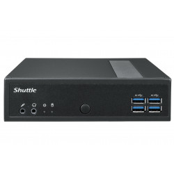 Shuttle XPC slim Barebone DL30N, Intel N100, 1x DDR5, 2x LAN (2x 2.5Gbit), 2xCOM,1xHDMI,1xDP, 1x VGA, fanless, fonctionnement p