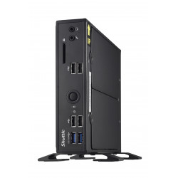 Shuttle XPC slim Barebone DS20UV2, Celeron 5205U, 1xHDMI, 1xDP, 1x VGA, 2xLAN (1xGbit, 1x2.5Gbit), 1xCOM, 8xUSB, fanless, fonct
