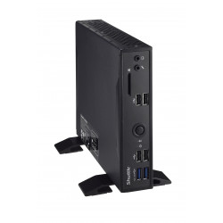 Shuttle XPC slim Barebone DS20UV2, Celeron 5205U, 1xHDMI, 1xDP, 1x VGA, 2xLAN (1xGbit, 1x2.5Gbit), 1xCOM, 8xUSB, fanless, fonct