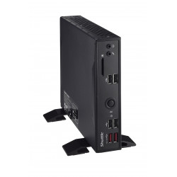 Shuttle XPC slim Barebone DS20U3V2, i3-10110U, 2x LAN (1xGbit, 1x 2.5Gbit), 1xCOM, 1xHDMI, 1xDP, fanless, fonctionnement perman