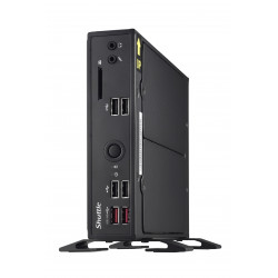 Shuttle XPC slim Barebone DS20U3V2, i3-10110U, 2x LAN (1xGbit, 1x 2.5Gbit), 1xCOM, 1xHDMI, 1xDP, fanless, fonctionnement perman
