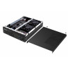 Shuttle Slim PC DH610, S1700, 1x HDMI, 2x DP, 1x 2.5", 2x M.2, 2x LAN (Intel 1G + 2.5G), 2x COM, fonctionnement permanent 24/7,