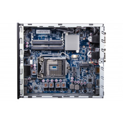 Shuttle Slim PC DH610, S1700, 1x HDMI, 2x DP, 1x 2.5", 2x M.2, 2x LAN (Intel 1G + 2.5G), 2x COM, fonctionnement permanent 24/7,