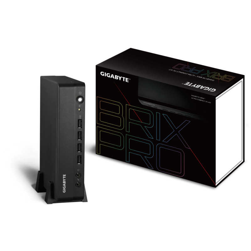 Gigabyte GB-BSRE-1605 barebone PC/ poste de travail PC de dimension 1L Noir V1605B 2 GHz