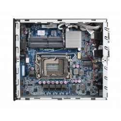 Shuttle Slim PC DH670V2 , S1700, 2x HDMI, 2x DP , 2x 2.5G LAN, 2x COM, 8x USB, 1x 2.5", 2x M.2, fonctionnement permanent 24/7, 