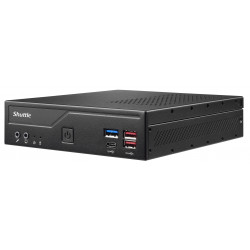 Shuttle Slim PC DH670V2 , S1700, 2x HDMI, 2x DP , 2x 2.5G LAN, 2x COM, 8x USB, 1x 2.5", 2x M.2, fonctionnement permanent 24/7, 