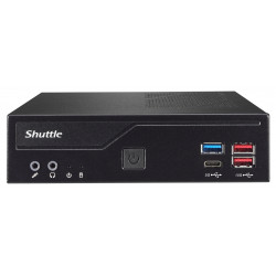 Shuttle Slim PC DH670V2 , S1700, 2x HDMI, 2x DP , 2x 2.5G LAN, 2x COM, 8x USB, 1x 2.5", 2x M.2, fonctionnement permanent 24/7, 