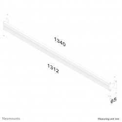Neomounts FPMA-WTB100 Barre mural pour barre d'outils 10-24"