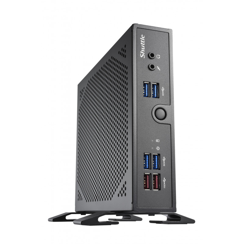 Shuttle XPC slim Barebone DS50U7, i7-1355U, 2x LAN (1x 2.5Gbit ,1x 1Gbit), 1xCOM,1xHDMI,1xDP, 1x VGA, fanless, fonctionnement p