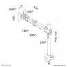 Neomounts FPMA-D960G Support d'écran à fixer 10-30"