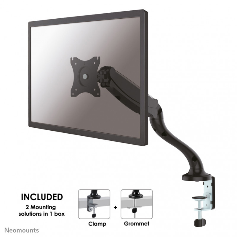 Neomounts NM-D500BLACK Support d'écran à fixer 10-30" - ressort à gaz