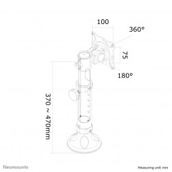 Neomounts FPMA-D025SILVER Support d'écran à fixer 10-30" - inclinable