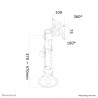 Neomounts FPMA-D025SILVER Support d'écran à fixer 10-30" - inclinable