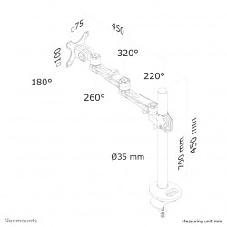 Neomounts FPMA-D935G Support d'écran à fixer 10-30"