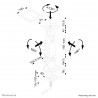 Neomounts FPMA-D400 Support d'écran à fixer 10-30"