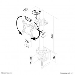 Neomounts FPMA-D1010 Support d'écran à fixer 10-30"