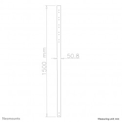 Neomounts FPMA-CP150BLACK Tube d'extension pour support d'écran au plafond - h150 cm