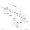 Neomounts FPMA-D960DG Support d'écran à fixer 10-27"