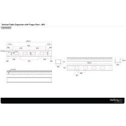 StarTech.com CMVER40UF accessoire de racks Panneau de gestion de câbles