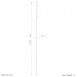 Neomounts FPMA-CP200BLACK Tube d'extension pour support d'écran au plafond - h200 cm
