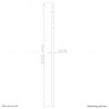 Neomounts FPMA-CP200BLACK Tube d'extension pour support d'écran au plafond - h200 cm