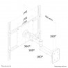 Neomounts FPMA-W960 Support d'écran mural 23-52" - orientable
