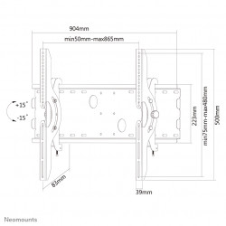 Neomounts PLASMA-W200 Support pour écran mural 37-85" - inclinable