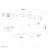 Neomounts NM-D335DBLACK Support d'écran à poser 10-27"