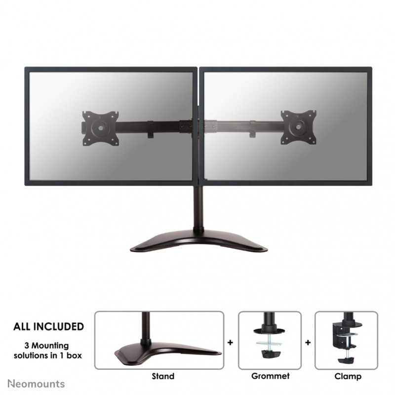 Neomounts NM-D335DBLACK Support d'écran à poser 10-27"