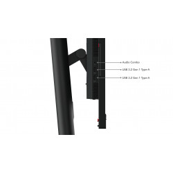 Lenovo ThinkVision T24mv-30 LED display 60,5 cm (23.8") 1920 x 1080 pixels Full HD Noir