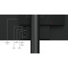Lenovo ThinkCentre Tiny-In-One 24 Gen 5 LED display 60,5 cm (23.8") 1920 x 1080 pixels Full HD Écran tactile Noir