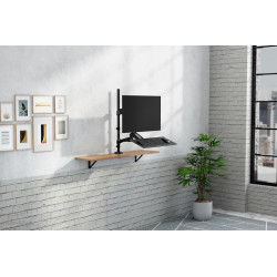 Neomounts FPMA-D500KEYB Station de travail assis-debout pour bureau 10-27" - ressort à gaz