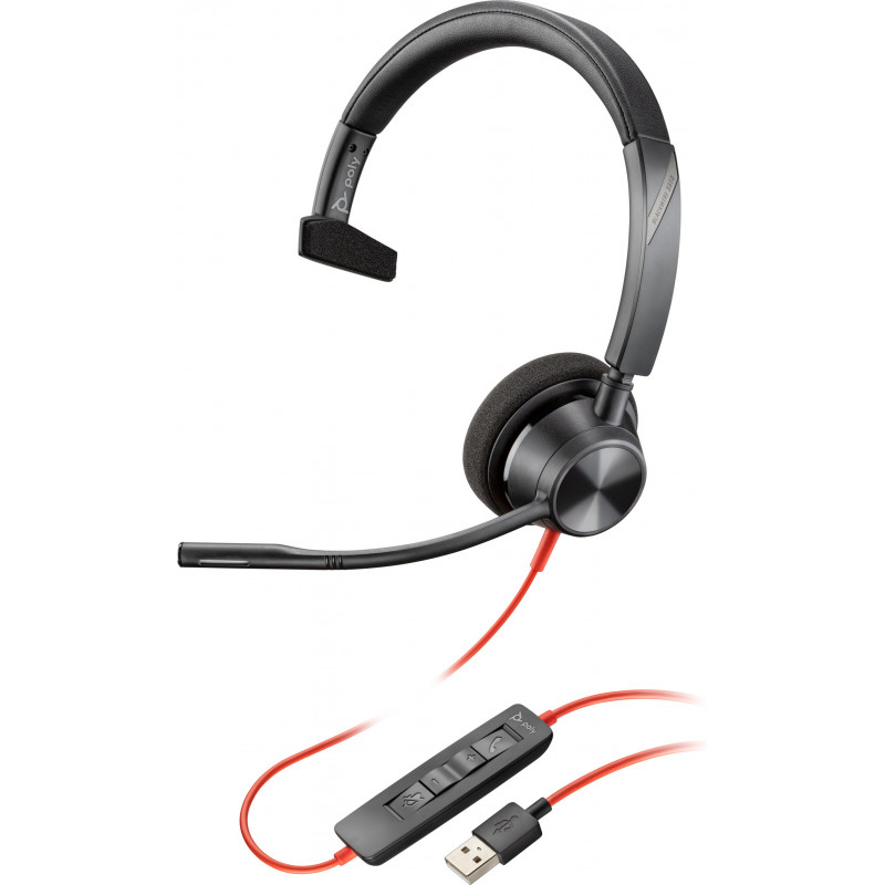 POLY Micro-casque monaural USB-A Blackwire 5210 (lot)