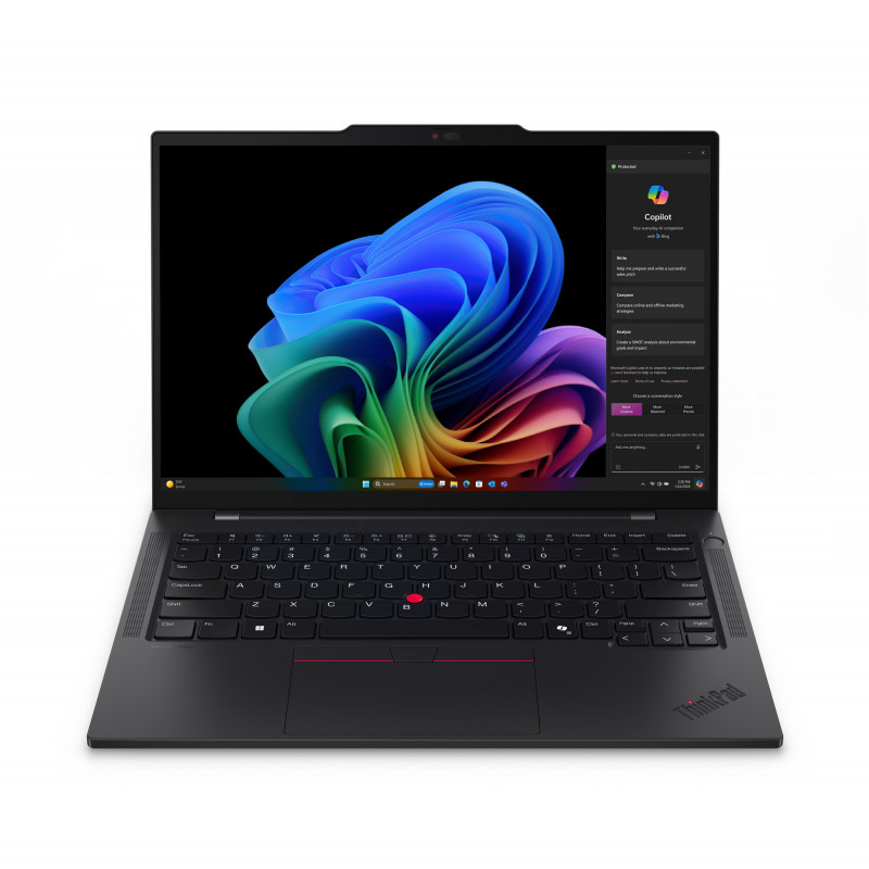 Lenovo ThinkPad T14s Gen 6 (Snapdragon) Copilot+ PC Qualcomm Snapdragon X1E-78-100 Ordinateur portable 35,6 cm (14") WUXGA 32 G