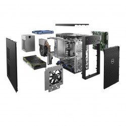 DELL Precision 3640 Intel® Core™ i7 i7-10700 32 Go DDR4-SDRAM 512 Go SSD NVIDIA Quadro P2200 Windows 10 Pro Tower Station de