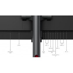 Lenovo ThinkVision P49w-30 LED display 124,5 cm (49") 5120 x 1440 pixels DQHD Noir