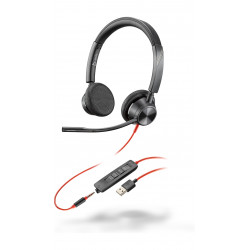 POLY Blackwire 3325 USB-A + 3.5mm Stereo Headset