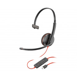 POLY Micro-casque monaural USB-C Blackwire 3210 (lot)