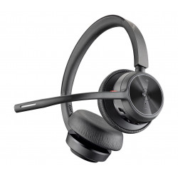 POLY Micro-casque Voyager 4320-M certifié Microsoft Teams + dongle BT700 + base de chargement