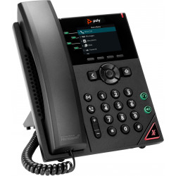 POLY Téléphone IP VVX 250 à 4 lignes et compatible PoE