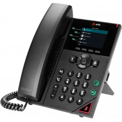 POLY Téléphone IP VVX 250 à 4 lignes et compatible PoE